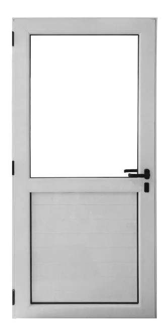 puerta medio vidrio
